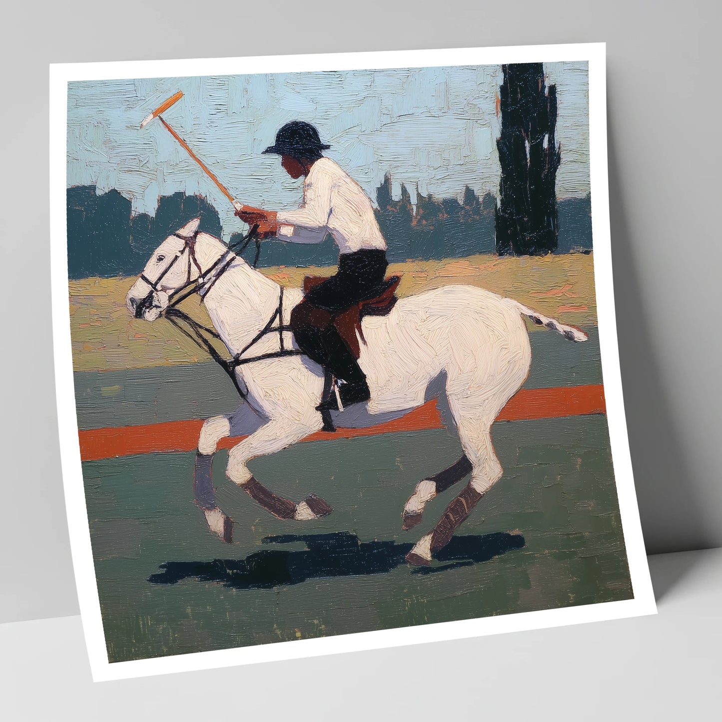 The Decisive Swing polo horse art print