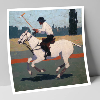 The Decisive Swing polo horse art print
