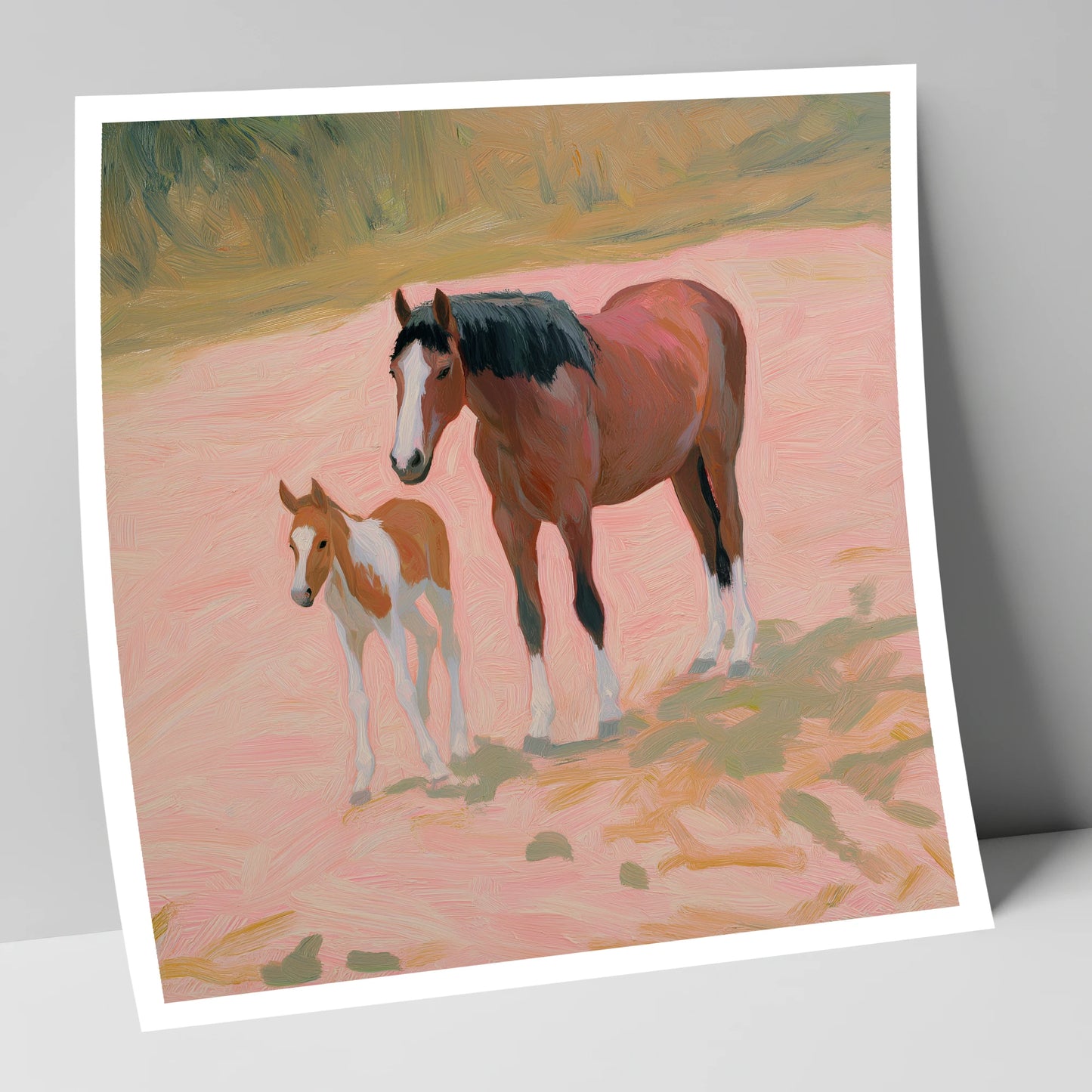 The Gentle Bond mare & foal art print