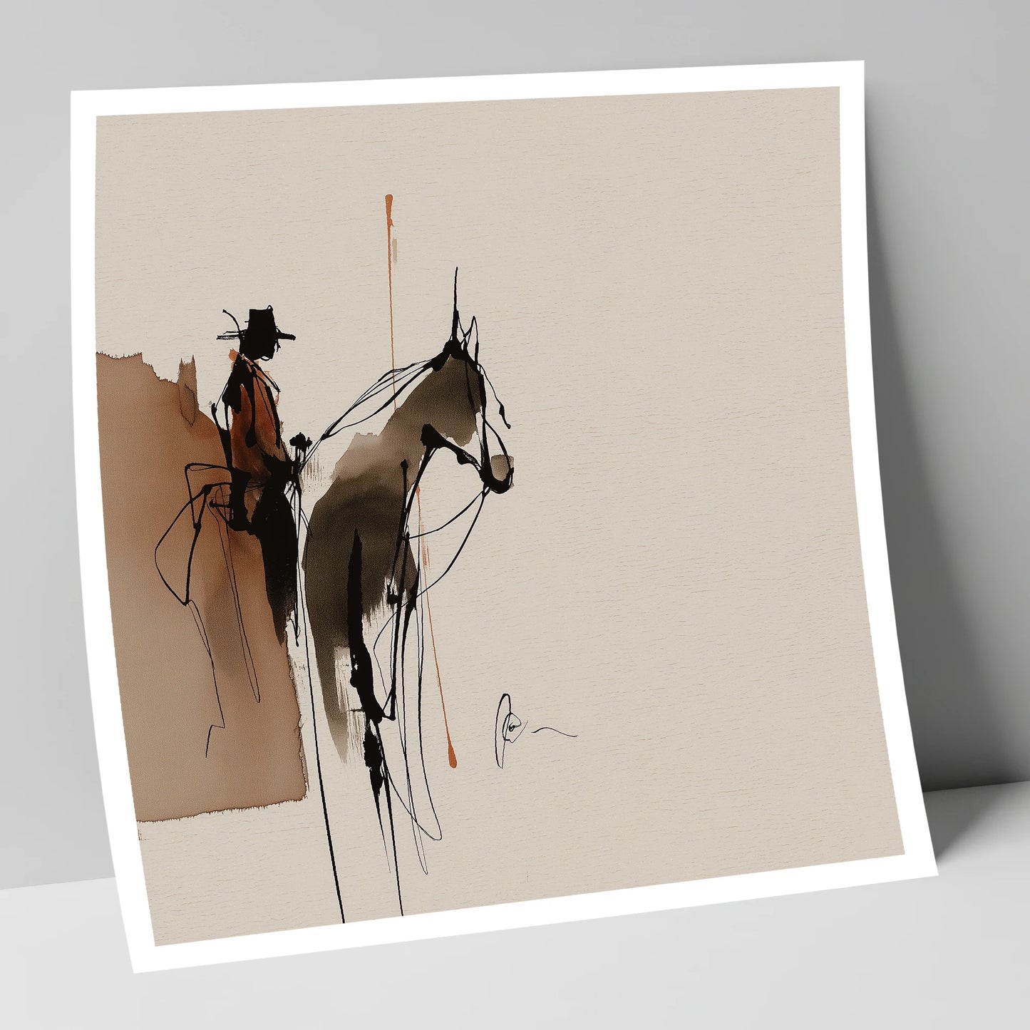 The Quiet Ride western horse art print