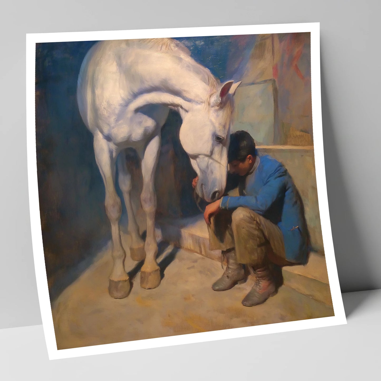 A Moment of Solace horse & rider art print