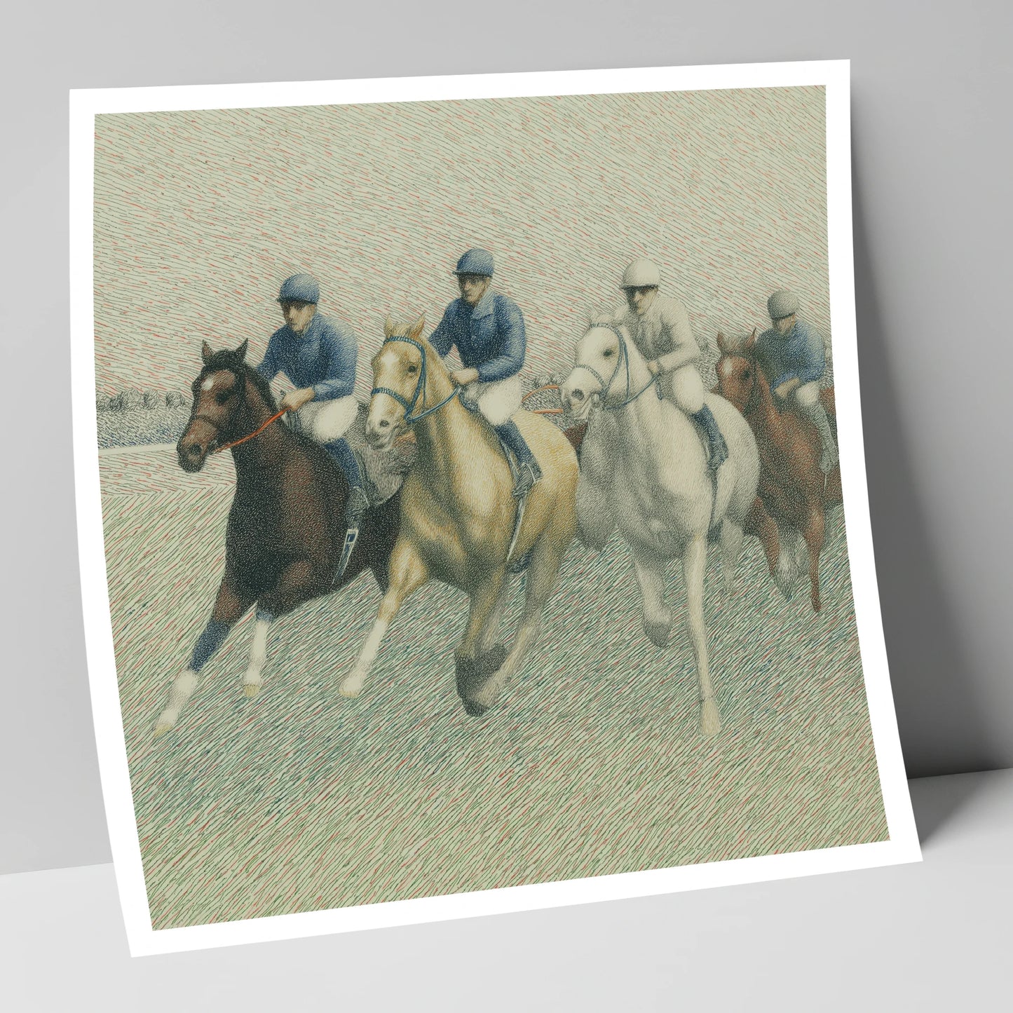 The Classic Field racing horse art print