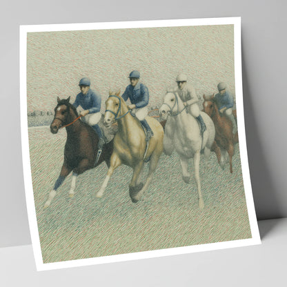 The Classic Field racing horse art print