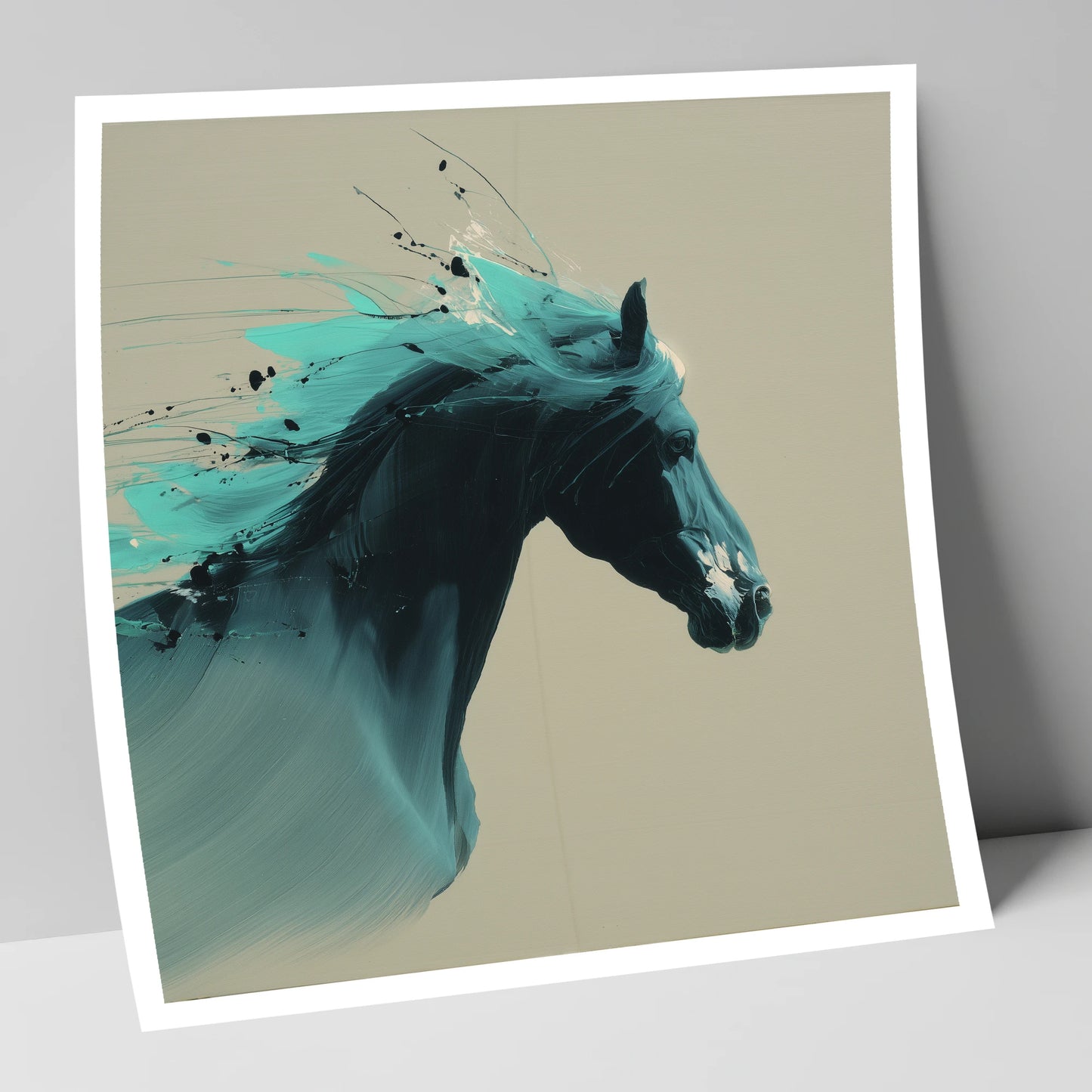 Teal Tempest horse breed art print