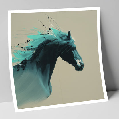 Teal Tempest horse breed art print