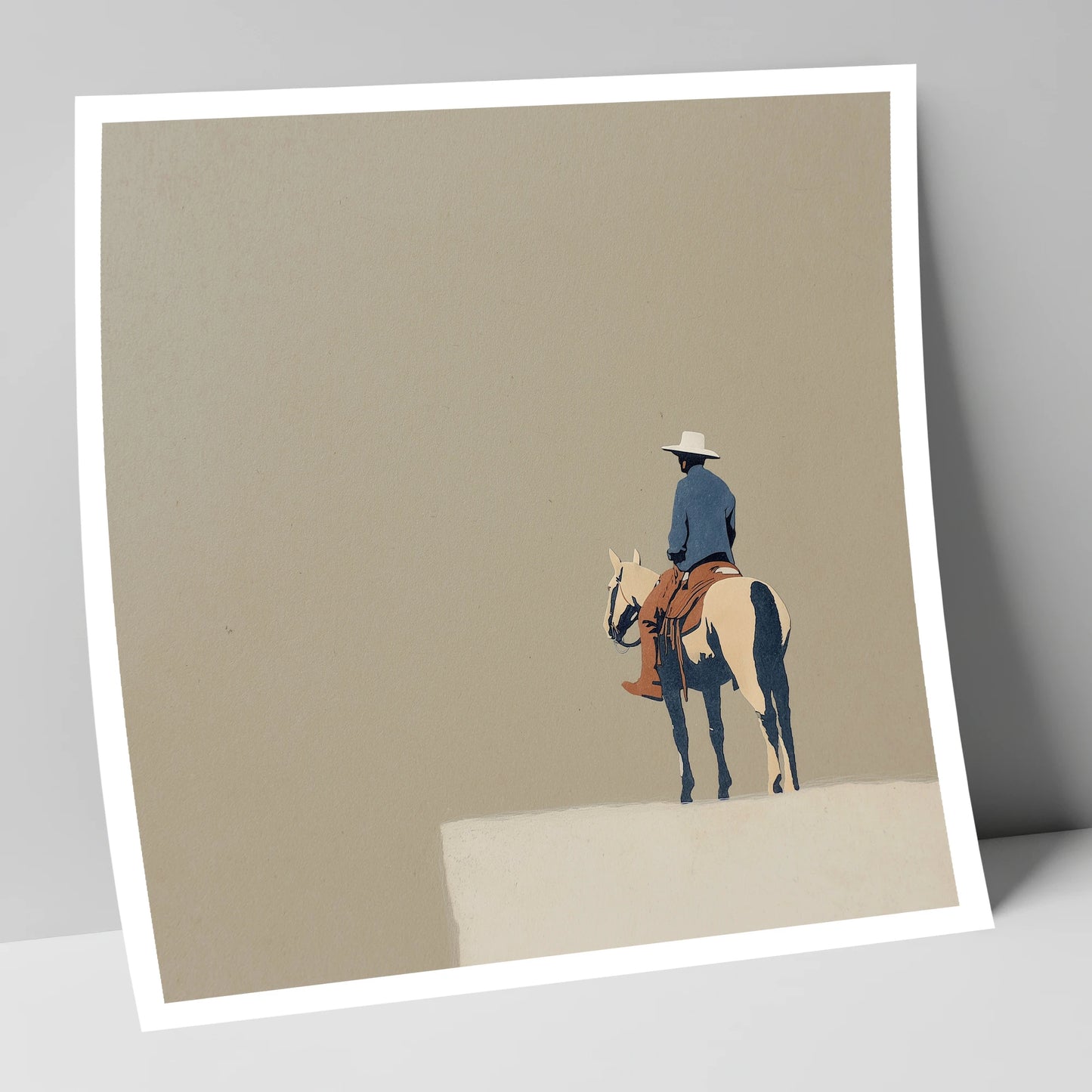 The Quiet Frontier western horse art print
