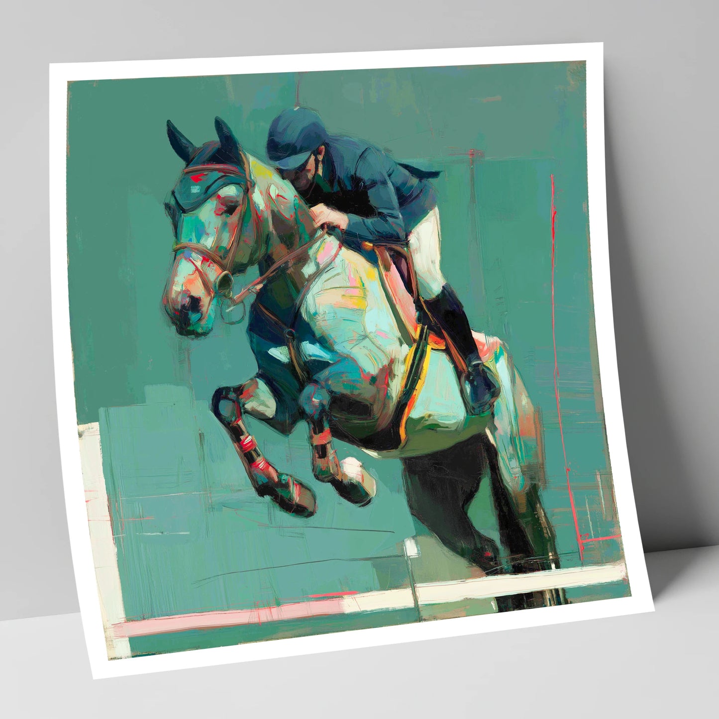 The Perfect Clearance show jumping horse art print