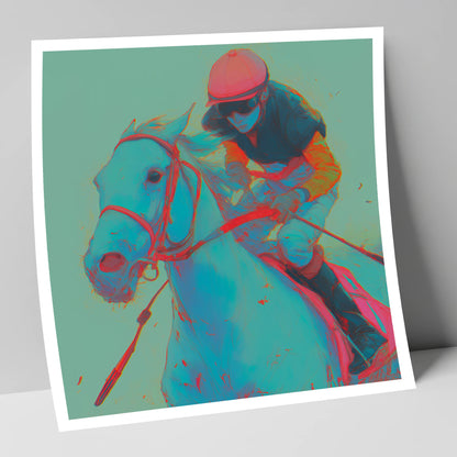 Electric Furlong racing horse art print