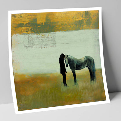 The Quiet Bond horse & rider art print