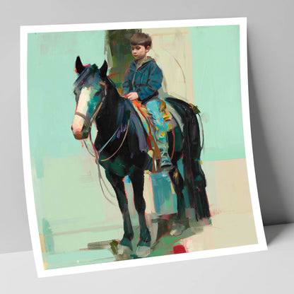 The Quiet Partnership horse & rider art print