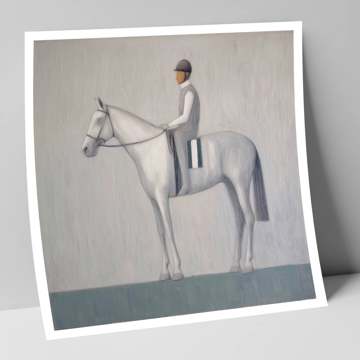 Serenity Before the Start racing horse art print