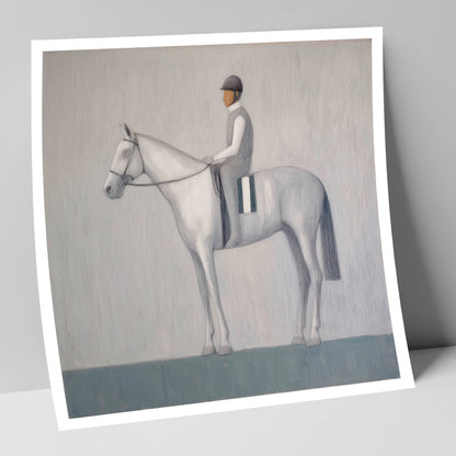 Serenity Before the Start racing horse art print