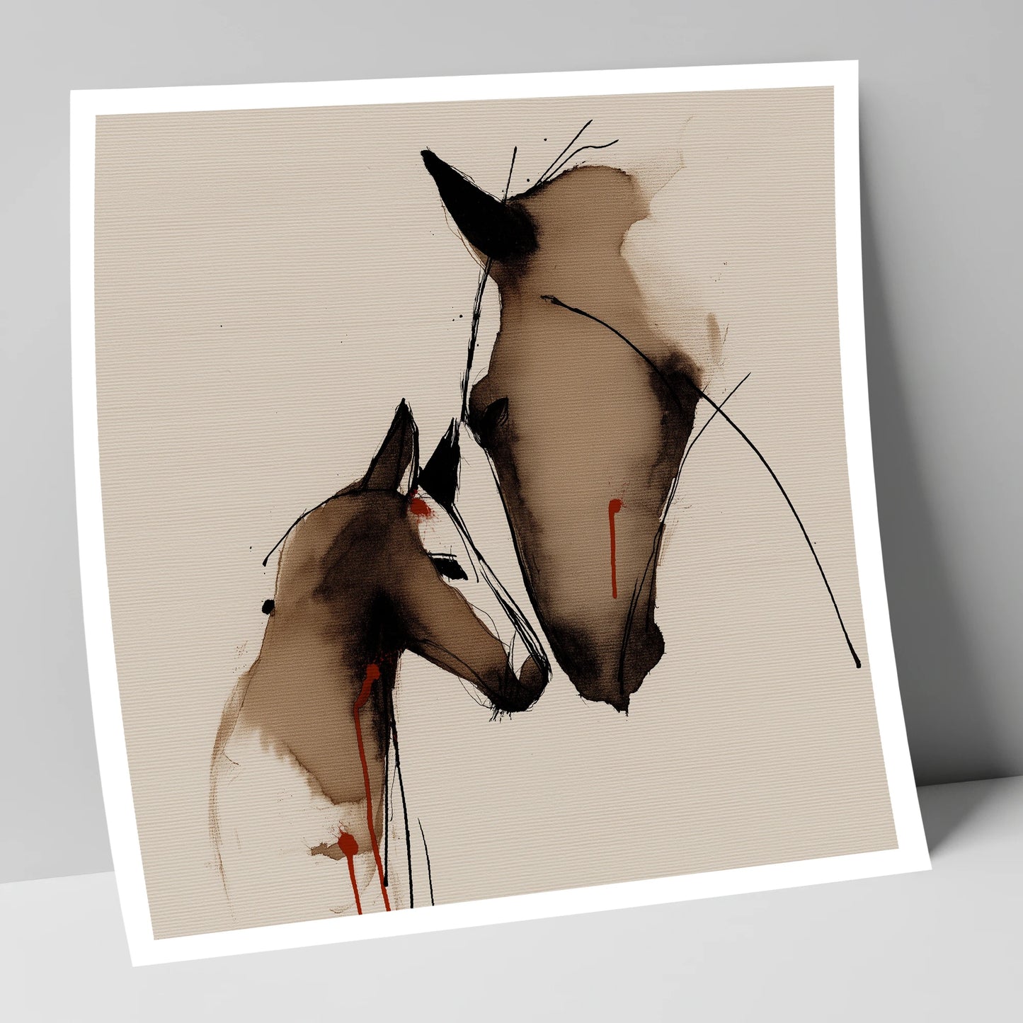 Unbreakable Bond mare & foal art print