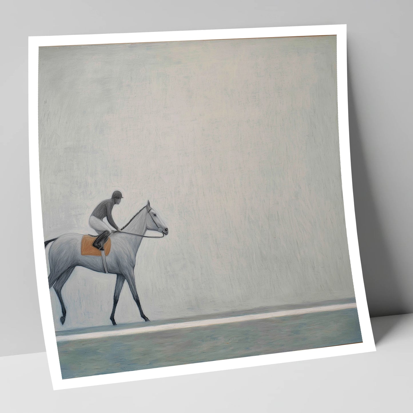 Silent Stride racing horse art print