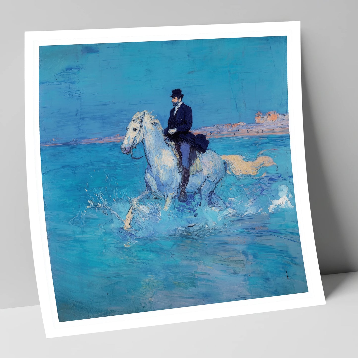 Elegance on the Shore beach horse art print