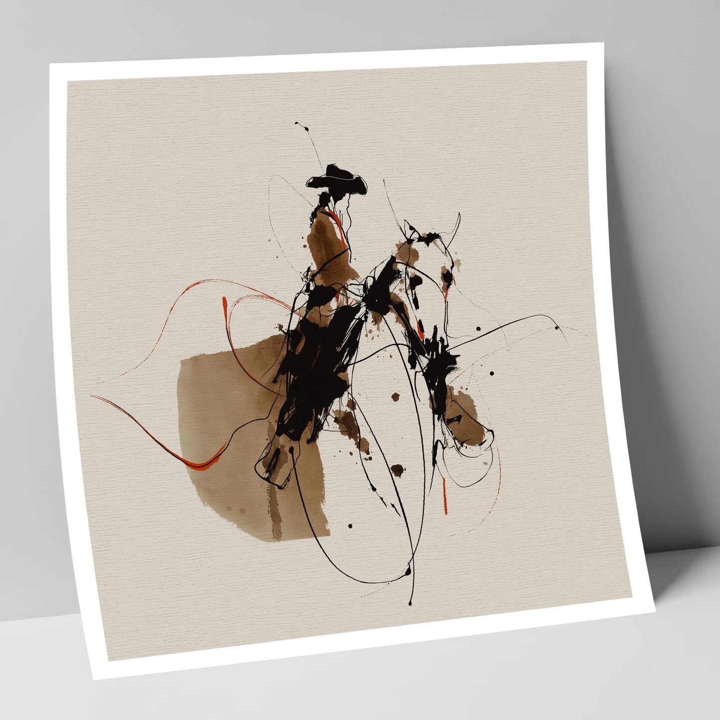 Frontier Rhythm western horse art print