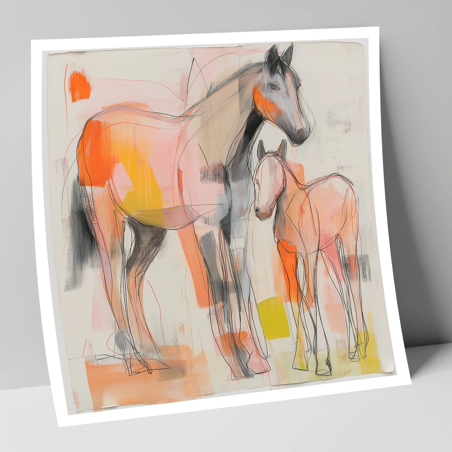 Radiant Beginnings mare & foal art print