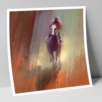 Out of the Haze racing horse art print