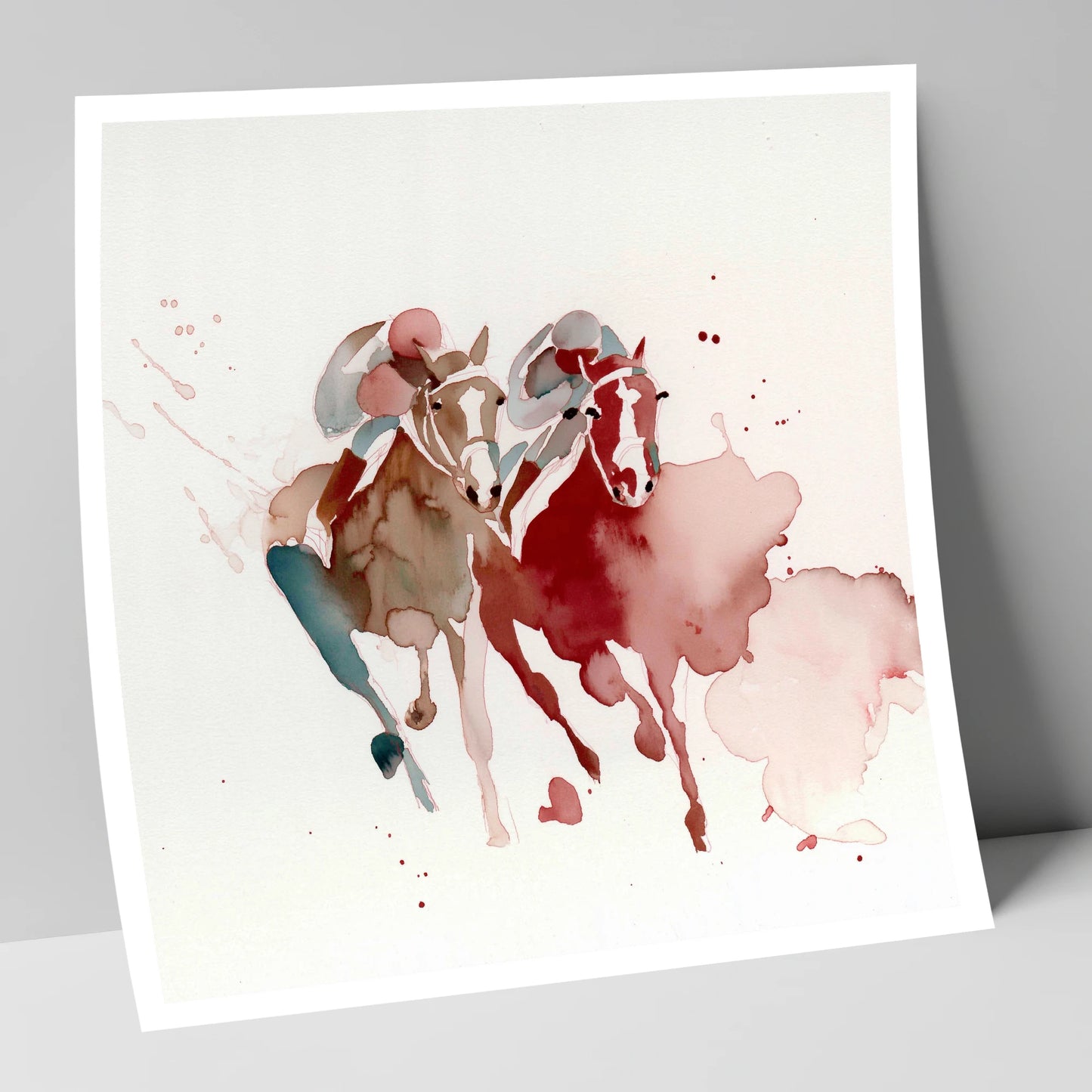 The Final Furlong racing horse art print