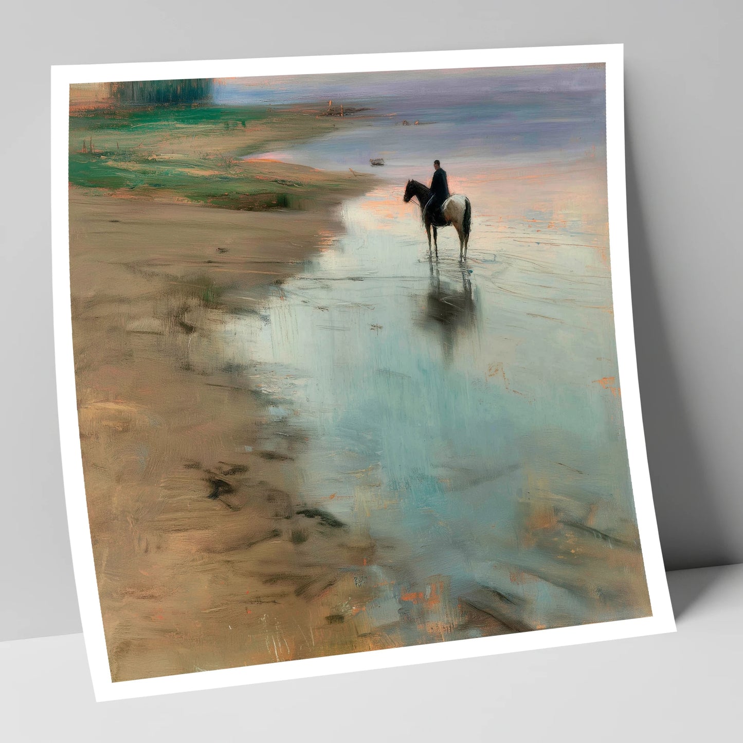 The Quiet Tide horse landscape art print