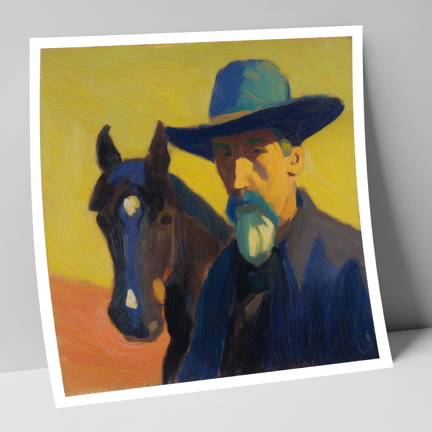 Vibrant Western Bond western horse art print