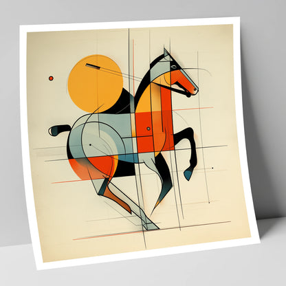 Structured Polo Rhythm polo horse art print