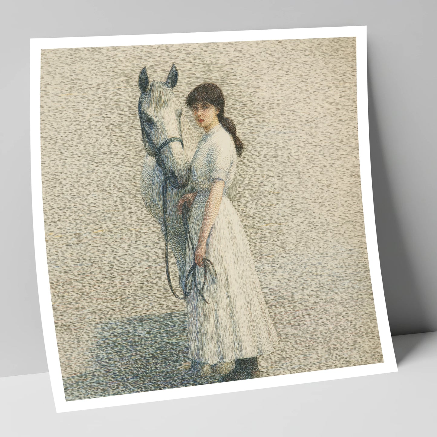 The Quiet Companion horse & rider art print