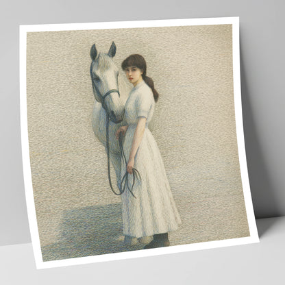 The Quiet Companion horse & rider art print