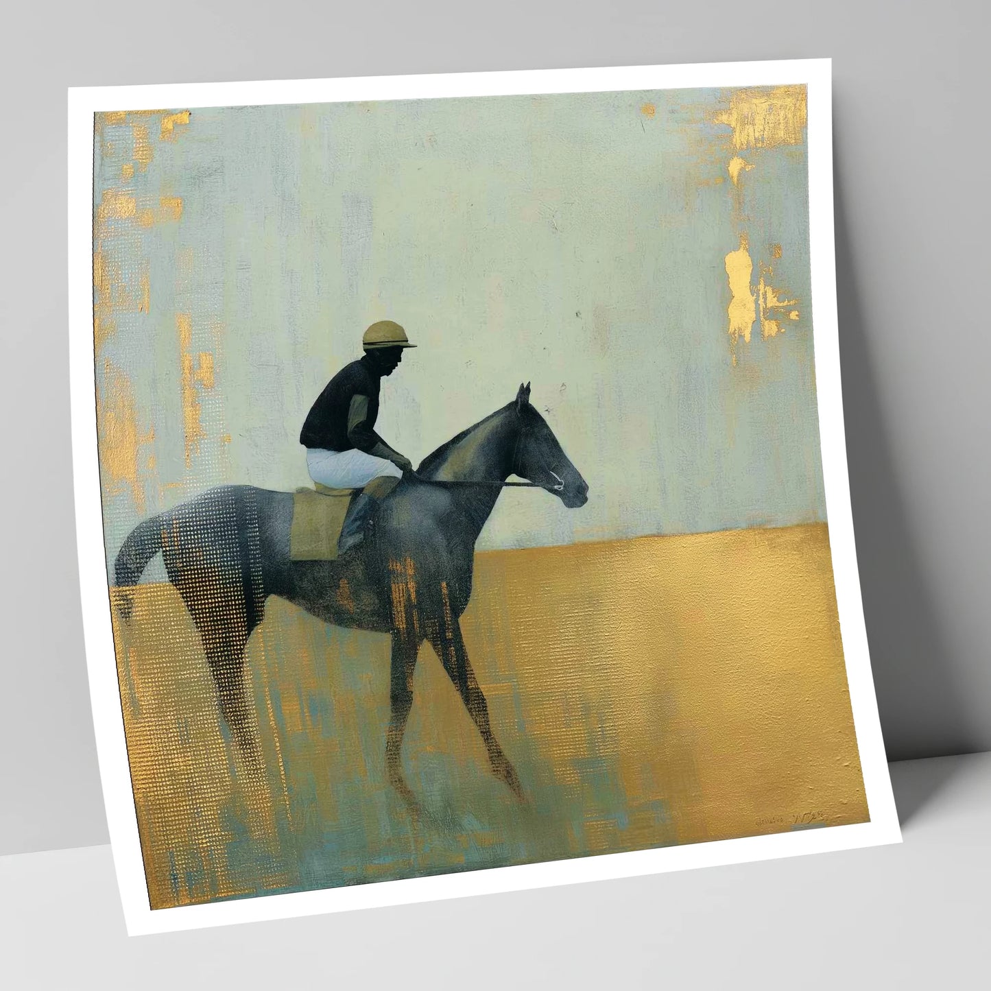 The Gilded Thoroughbred racing horse art print