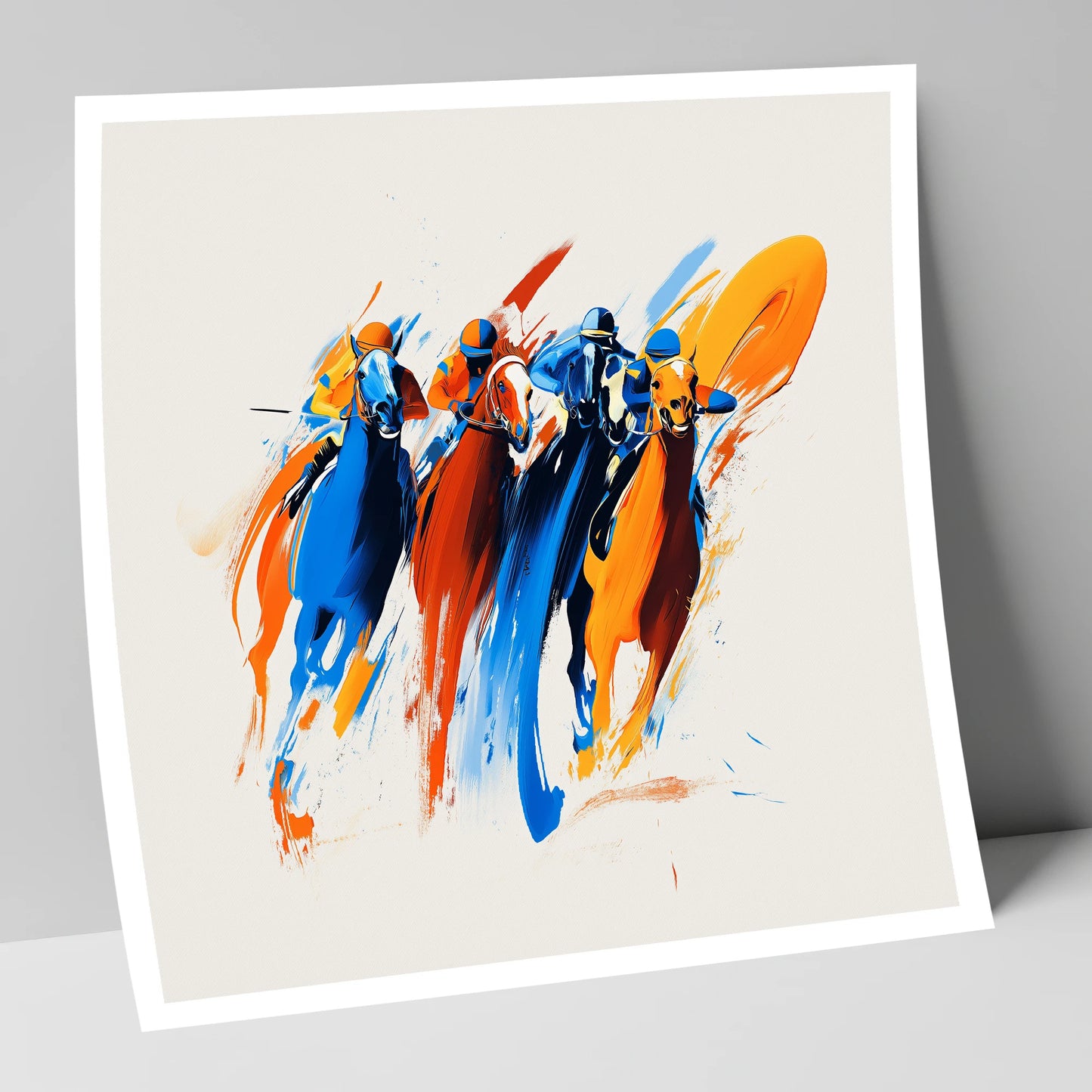 The Final Furlong racing horse art print