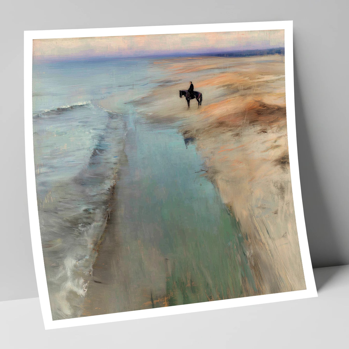 Coastal Solitude horse landscape art print