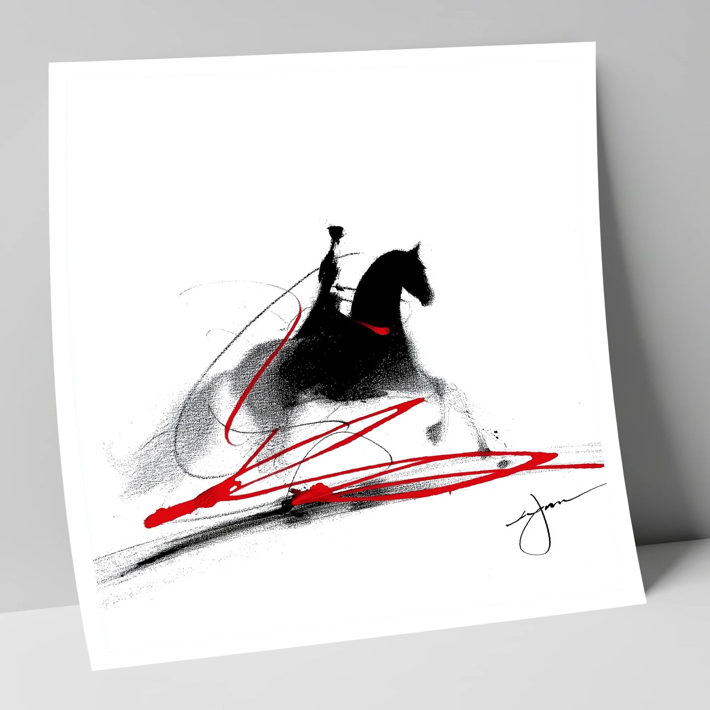 Passion in Passage dressage horse art print