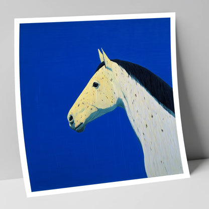 The Azure Profile horse breed art print