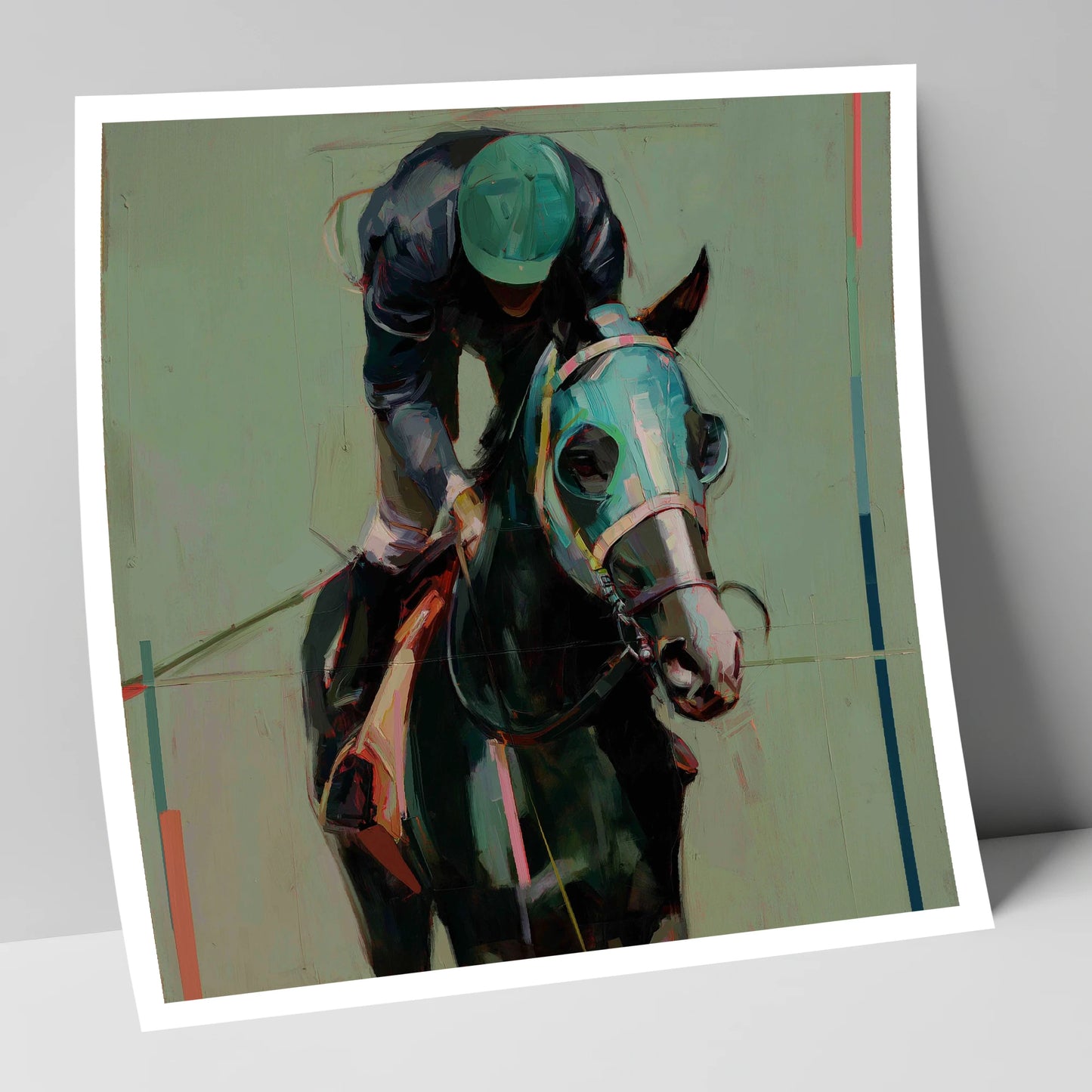 Blinkered Focus racing horse art print