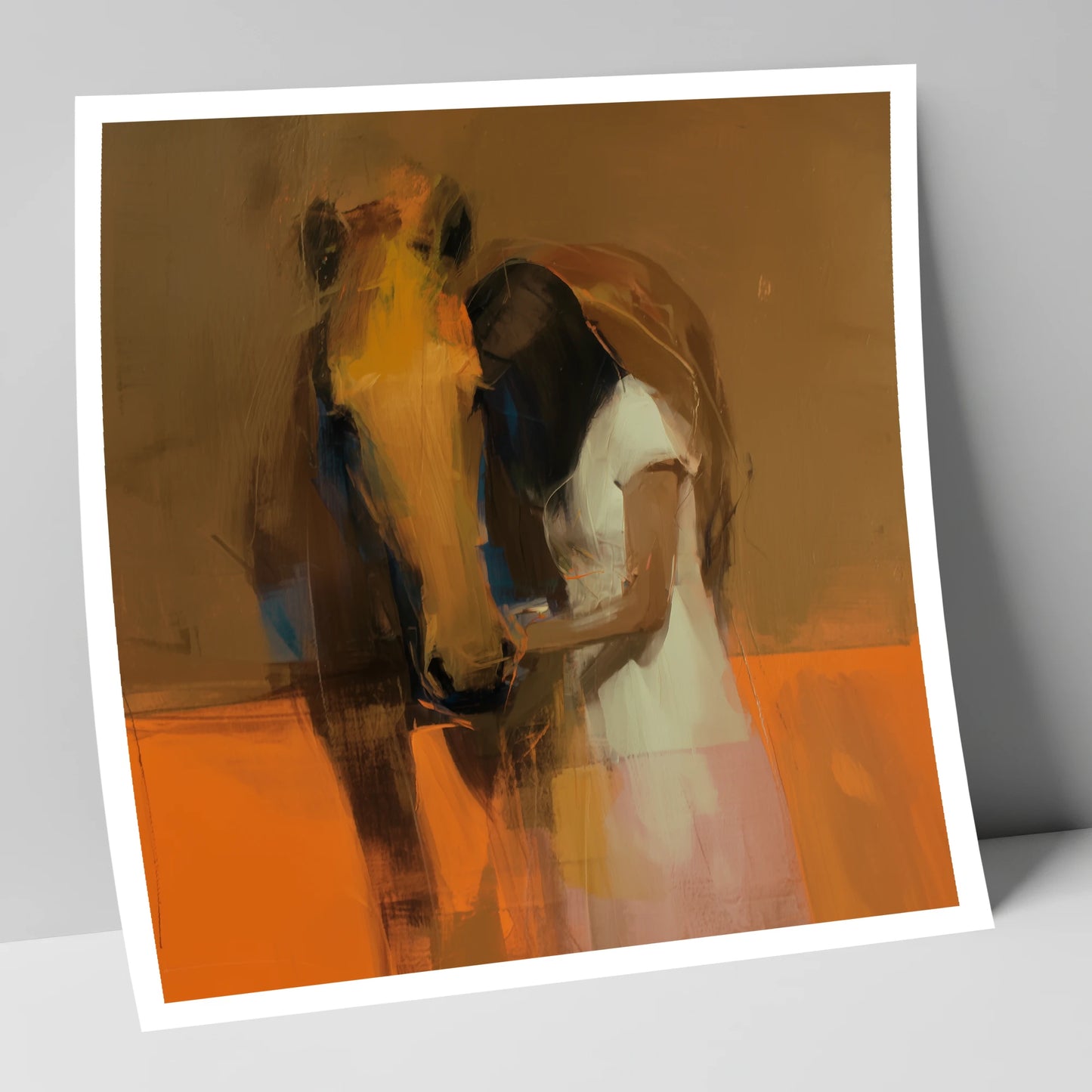 Silent Understanding horse & rider art print