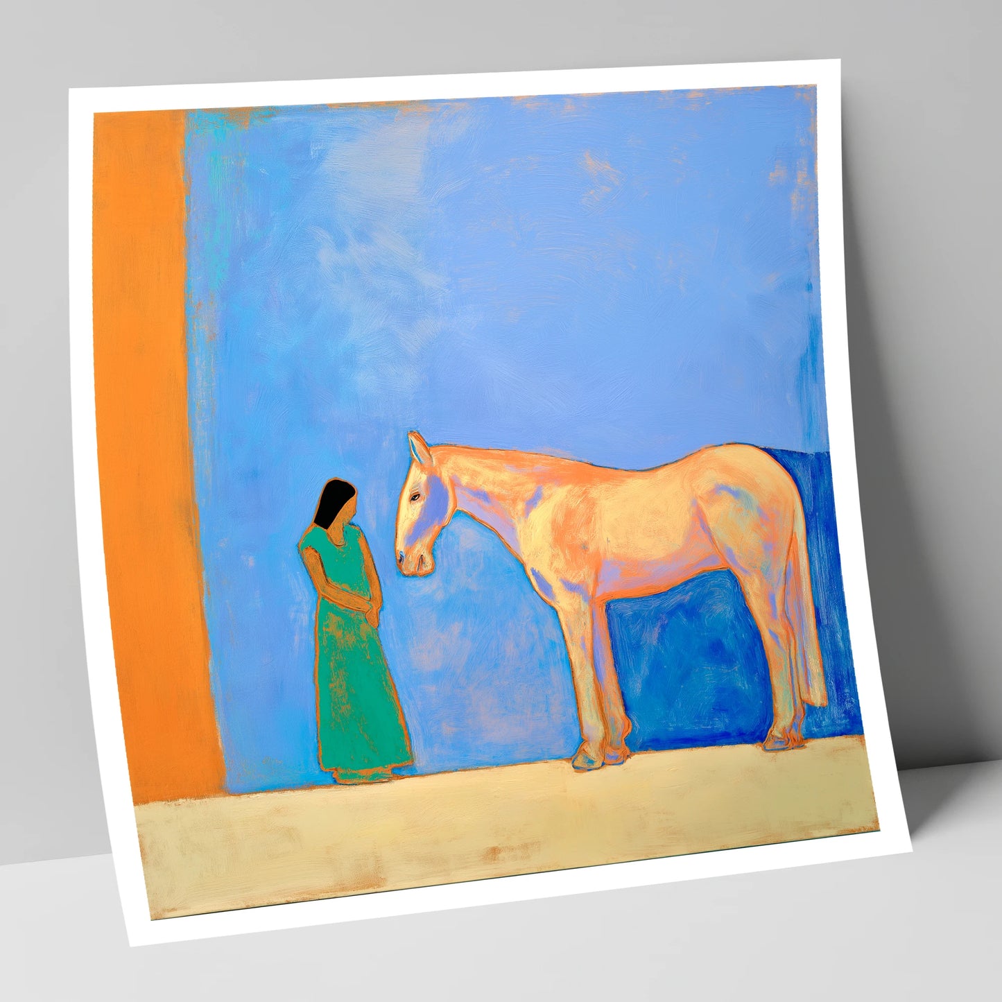 Silent Understanding horse & rider art print