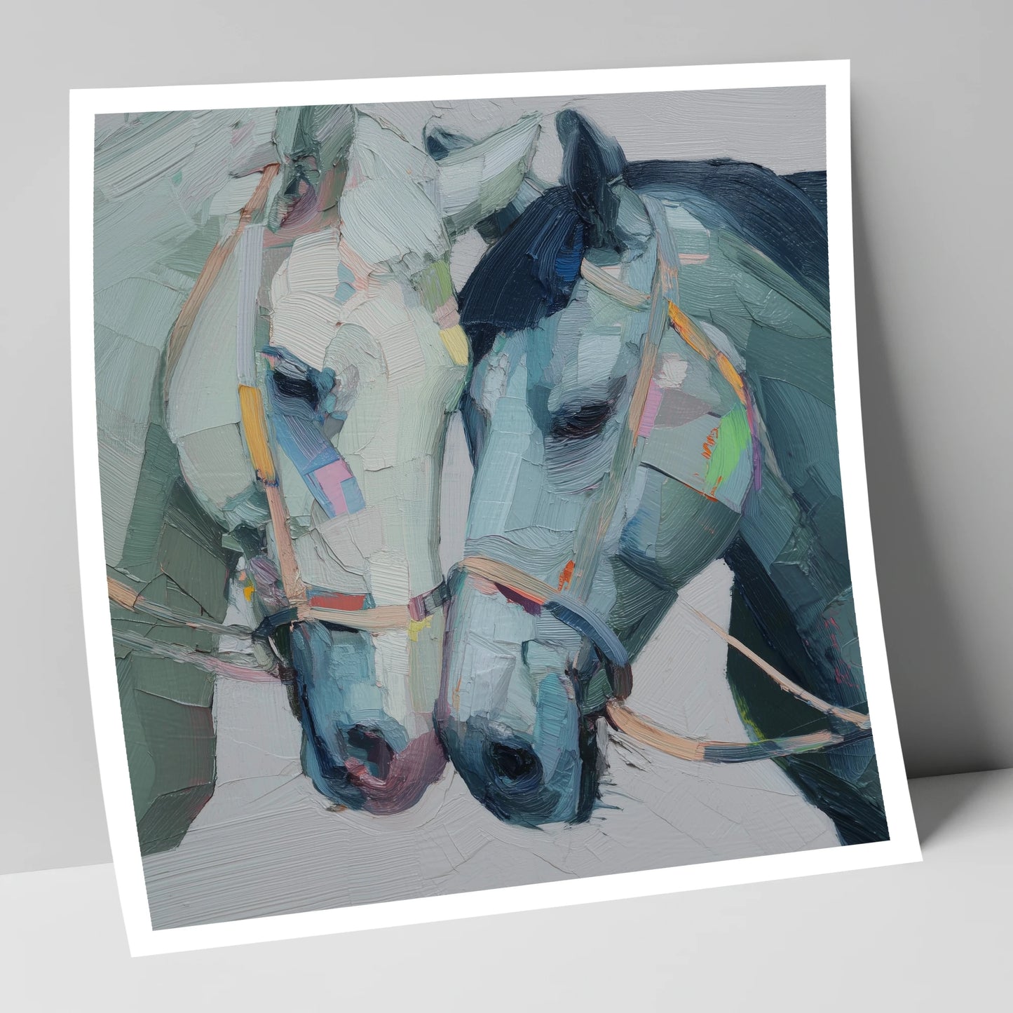 A Quiet Connection horse portrait art print