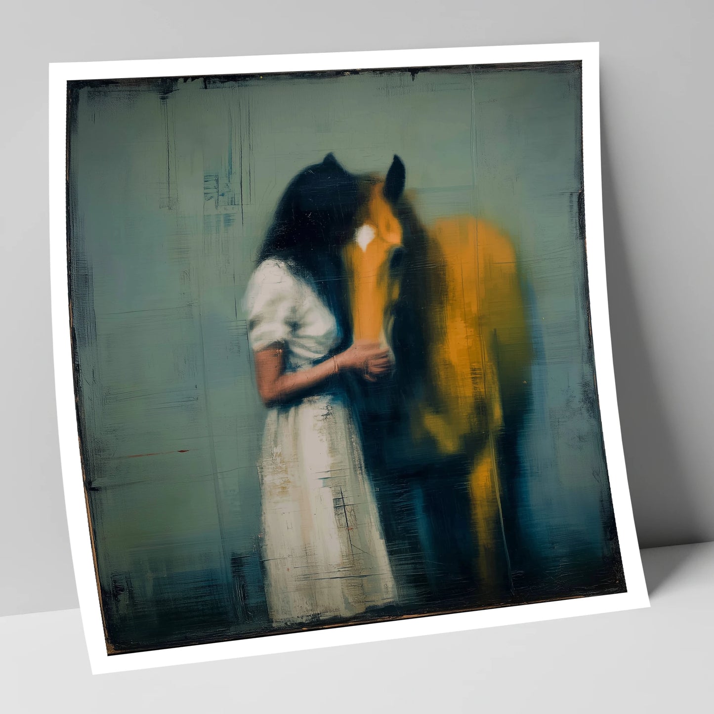Silent Devotion horse & rider art print