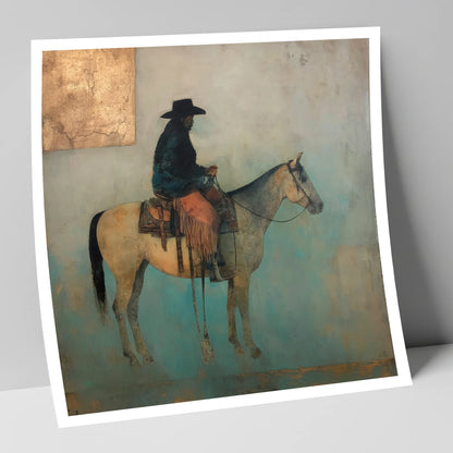 The Quiet Frontier western horse art print