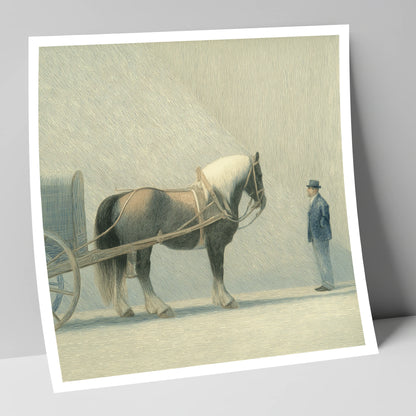 A Shared Resolve working horse art print