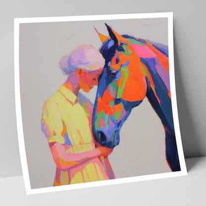 Radiant Connection horse & rider art print