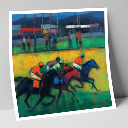 The Turf In Colour racing horse art print