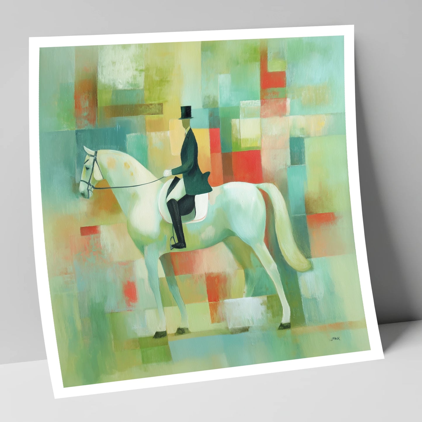 Structured Elegance dressage horse art print