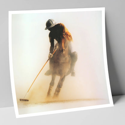 Out of the Dust polo horse art print