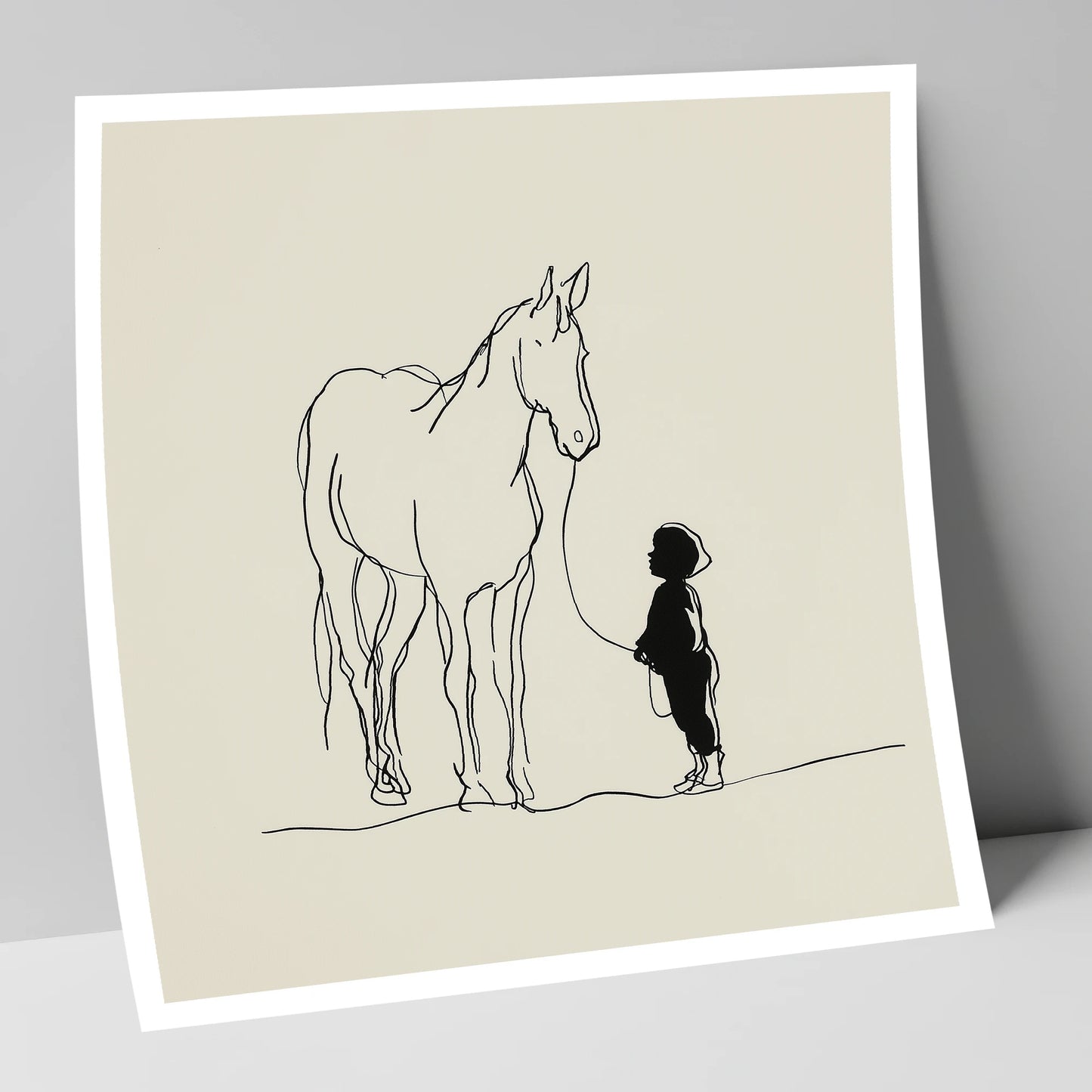 First Connection horse & rider art print