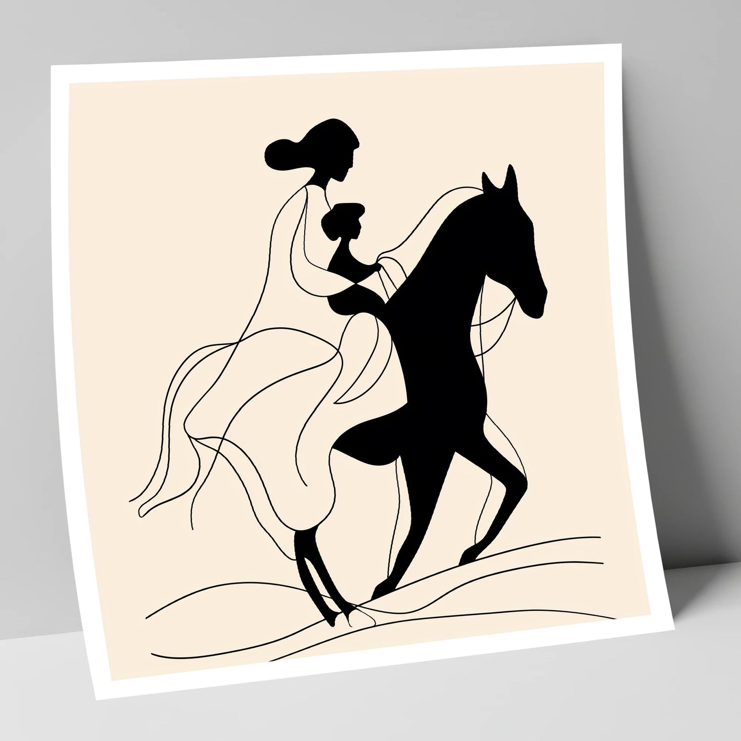 A Shared Journey horse & rider art print