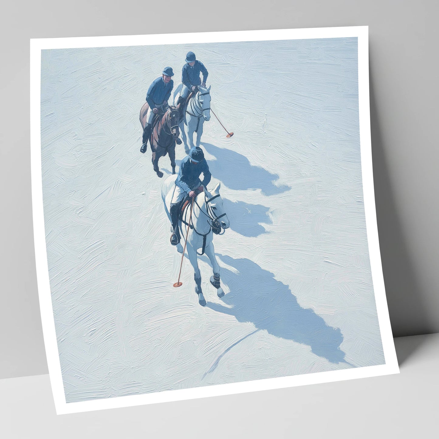The Long Shadow Chukka polo horse art print