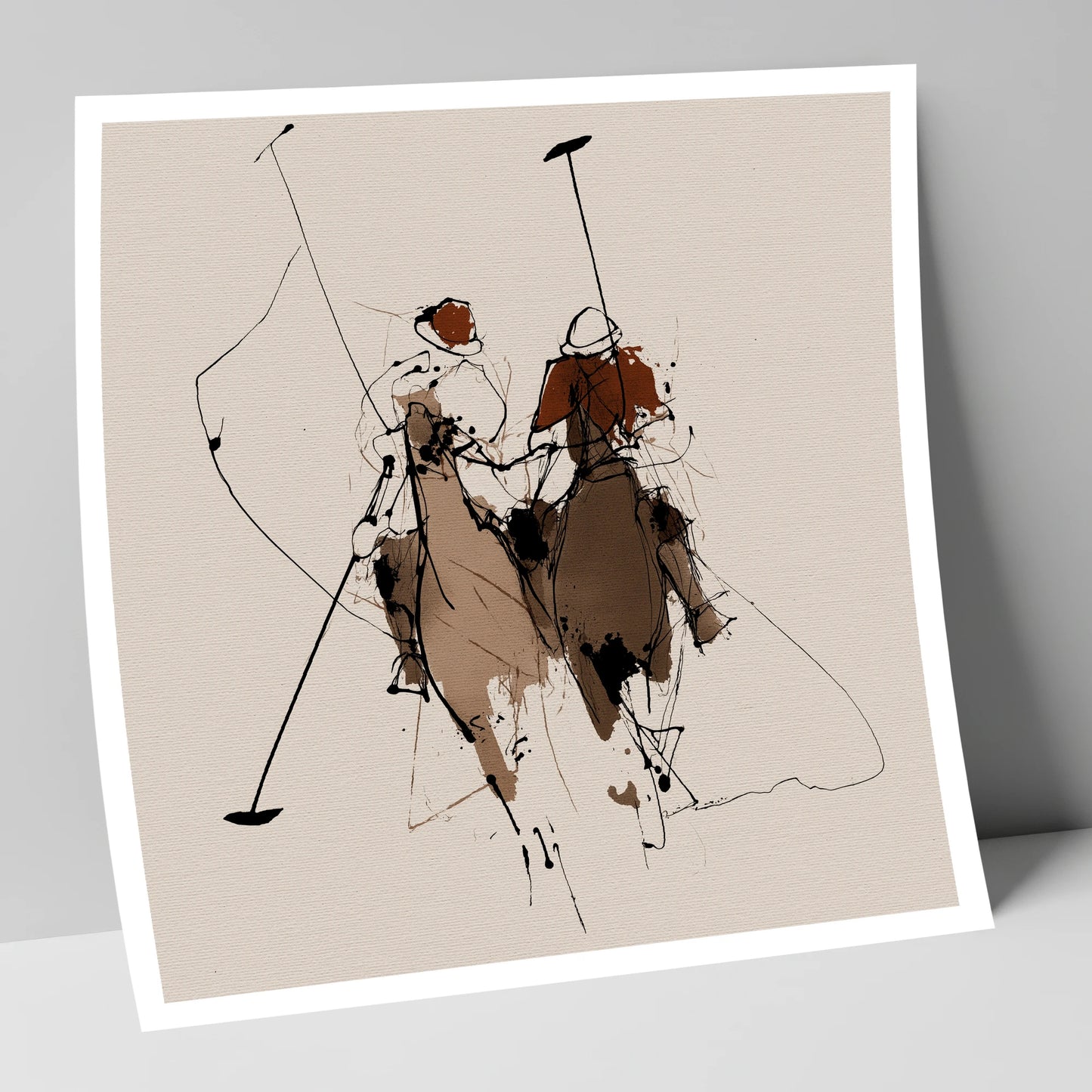 Polo Pursuit polo horse art print