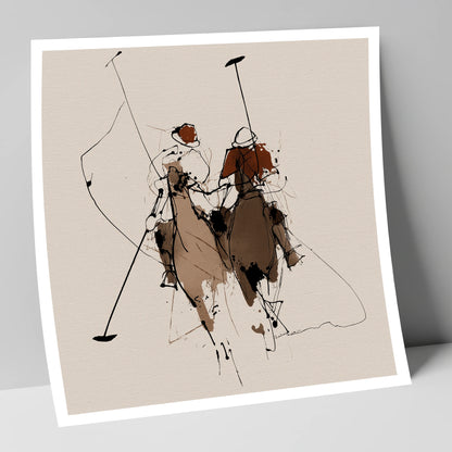Polo Pursuit polo horse art print