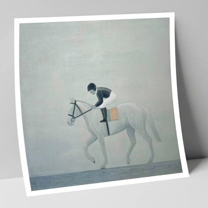 The Quiet Contender racing horse art print